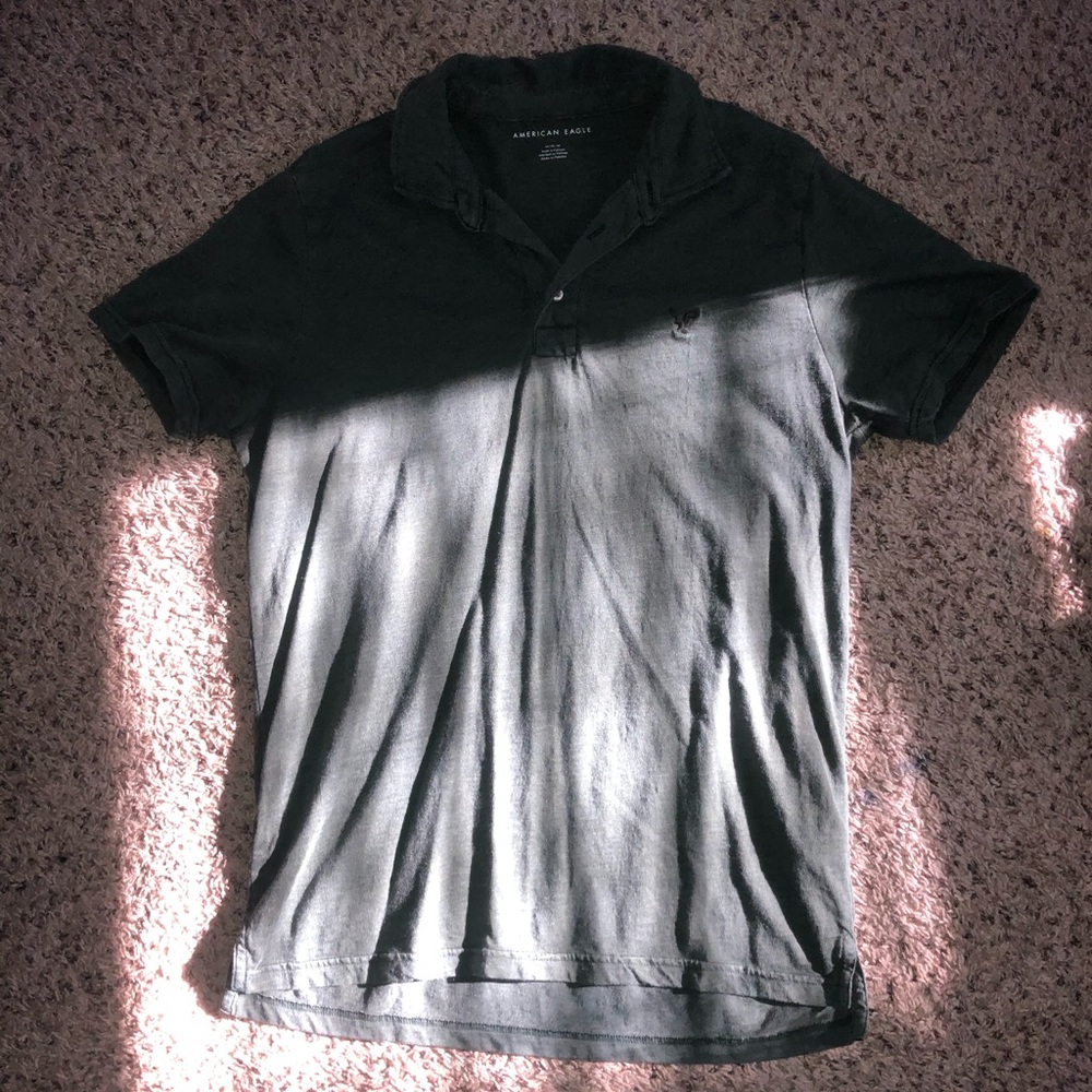 American Eagle Dark Green Collared Shirt (M)